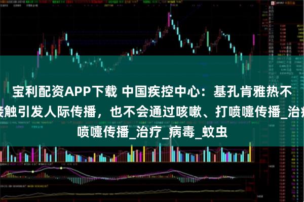 宝利配资APP下载 中国疾控中心：基孔肯雅热不会通过日常接触引发人际传播，也不会通过咳嗽、打喷嚏传播_治疗_病毒_蚊虫